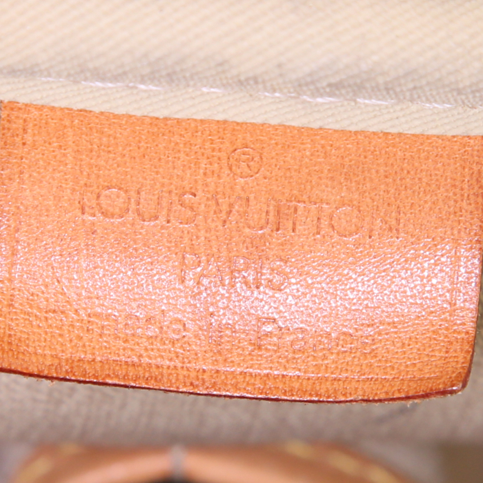Louis Vuitton Deauville vanity case in brown monogram canvas and natural leather - Detail D3