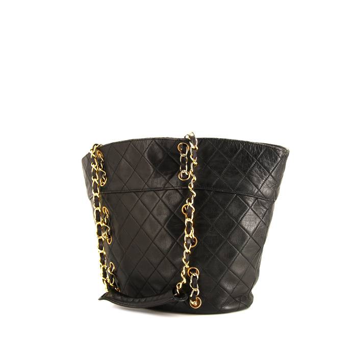 Chanel Vintage handbag in black quilted leather - 00pp