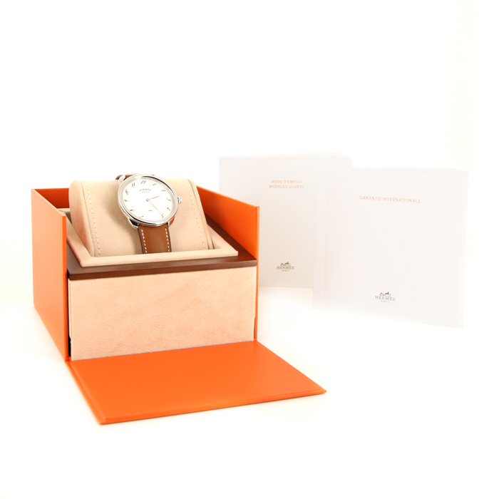 Montre Hermes Arceau en acier Ref : AR7Q.810 Vers 2020 - Detail D2