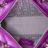 Dior Lady Dior medium model shoulder bag in purple leather cannage - Detail D3 thumbnail