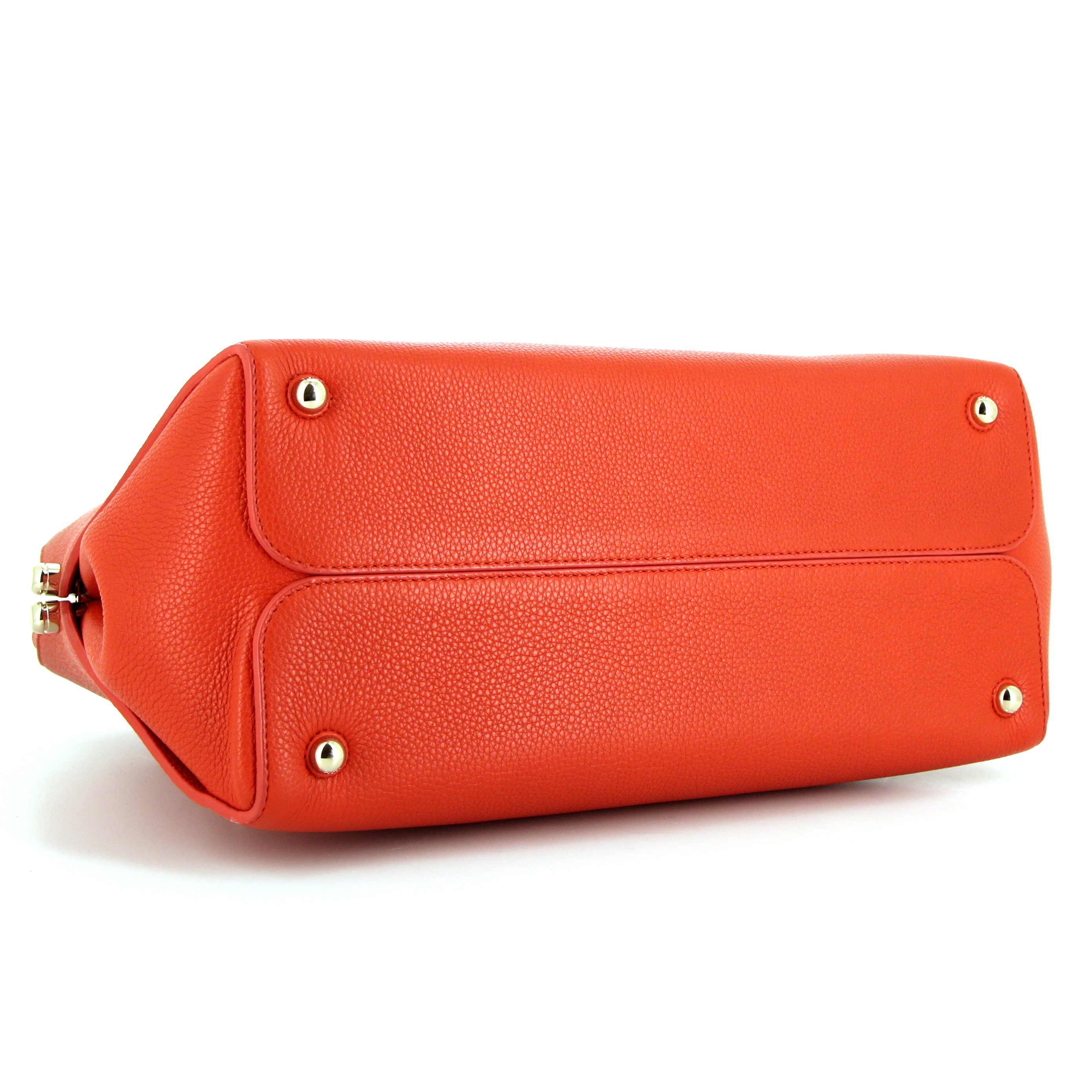 Borsa Dior modello medio in pelle arancione - Detail D4