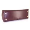 Celine 16 medium model shoulder bag in burgundy leather - Detail D5 thumbnail