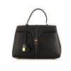 Celine 16 medium model shoulder bag in black grained leather - 360 thumbnail