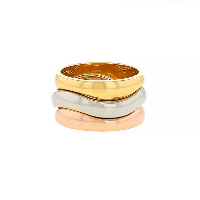 Sortija Cartier en oro amarillo,  oro rosa y oro blanco