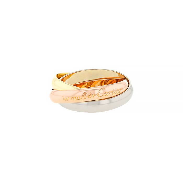 Anello Cartier Trinity modello medio in 3 ori, size 54