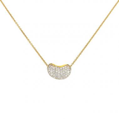 Tiffany & Co Bean necklace in yellow gold and diamonds