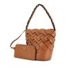 Prada Bucket bag handbag in brown leather - 00pp thumbnail