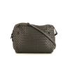 Bottega Veneta Nodini shoulder bag in grey intrecciato leather - 360 thumbnail