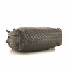 Bottega Veneta Nodini shoulder bag in grey intrecciato leather - Detail D4 thumbnail