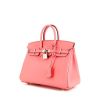 Hermes Birkin 25 cm handbag in pink Swift leather - 00pp thumbnail