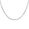 Vintage linked necklace in white gold and diamonds - 00pp thumbnail
