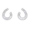 Vintage 1990's earrings in white gold and diamonds - 00pp thumbnail
