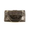 Fendi Baguette handbag in Vert Bronze leather - 360 thumbnail