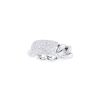 Sortija flexible Dior Gourmette modelo grande en oro blanco y diamantes - 00pp thumbnail