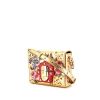 Borsa a tracolla Dolce & Gabbana Lucia in pelle dorata a fiori - 00pp thumbnail