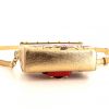 Bolso bandolera Dolce & Gabbana Lucia en cuero dorado - Detail D4 thumbnail