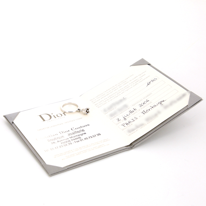 Bague Dior Muguet en or blanc et diamant - Detail D2