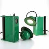 Gae Aulenti & Piero Castiglioni, "Minibox" bedside lamp, in green lacquered metal, Stilnovo edition, stamped, creation of 1979, edition of 1980s - Detail D3 thumbnail