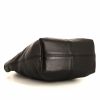 Bottega Veneta shopping bag in black smooth leather and black intrecciato leather - Detail D4 thumbnail