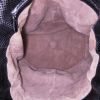 Bottega Veneta   shopping bag  in black leather  and burgundy leather - Detail D2 thumbnail