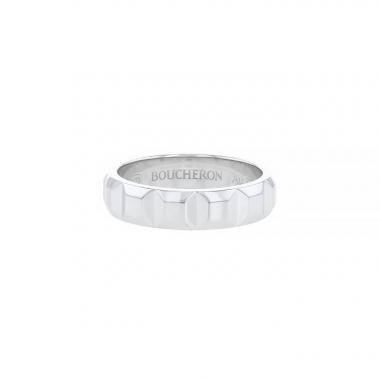 Bague Boucheron Clou de Paris XL petit modèle en or blanc