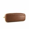 Bolso de mano Chanel Vintage en cuero acolchado marrón - Detail D4 thumbnail