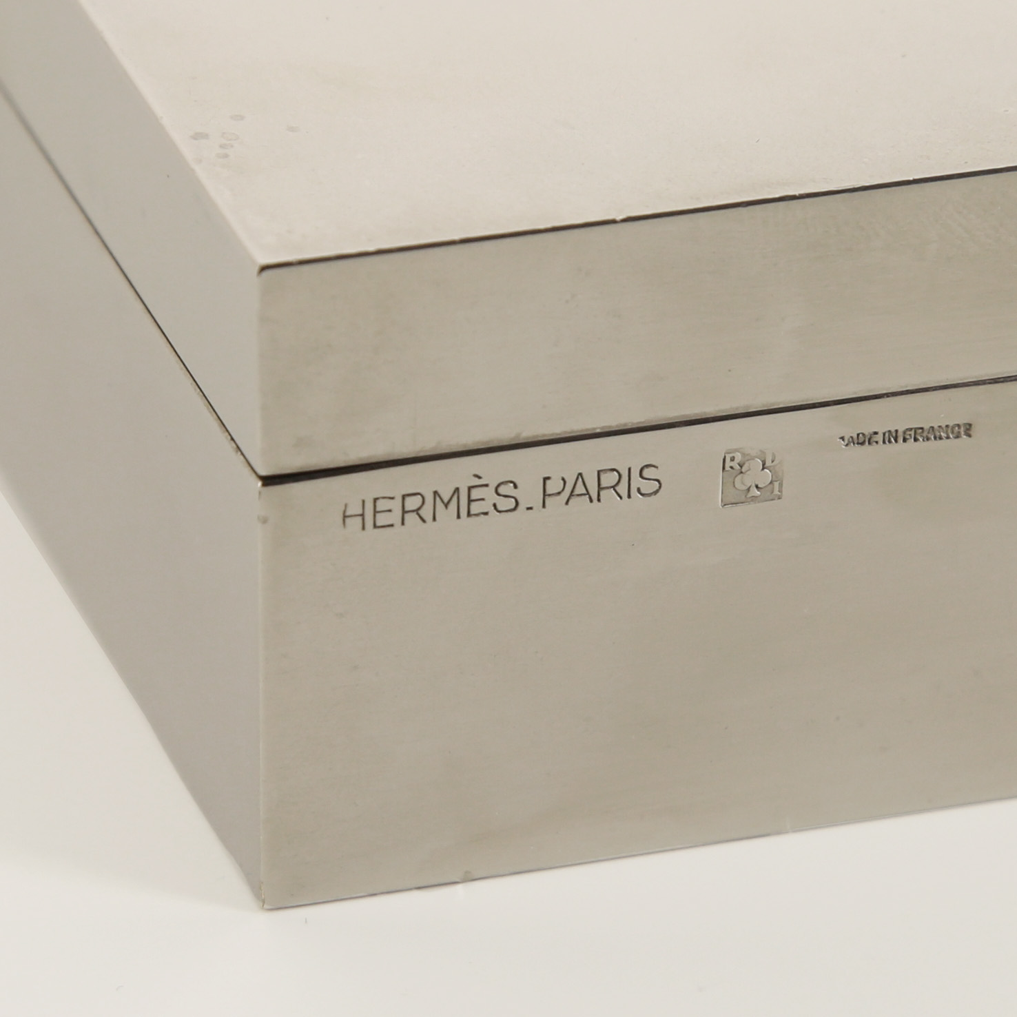 Boîte Hermès "Cheval", en métal argenté et bronze, années 1980 - Detail D3