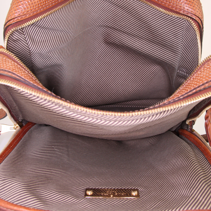 Louis Vuitton messenger bag in brown leather - Detail D2