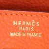 Bolso de mano Hermes Haut à Courroies en cuero togo naranja - Detail D3 thumbnail