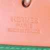 Hermes Herbag shoulder bag in green canvas and natural leather - Detail D4 thumbnail