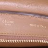 Sac à main Celine Trapeze grand modèle en cuir marron et blanc et daim bleu - Detail D3 thumbnail