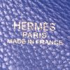 Shopping bag Hermes Double Sens in pelle togo blu Cobalt e blu Zanzibar - Detail D3 thumbnail