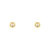 Orecchini a bottone Chopard Happy Diamonds in oro giallo e diamanti - 00pp thumbnail