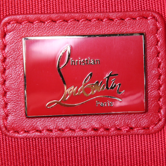 Borsa a tracolla Christian Louboutin Loubiposh in pelle nera con decoro di borchie - Detail D3