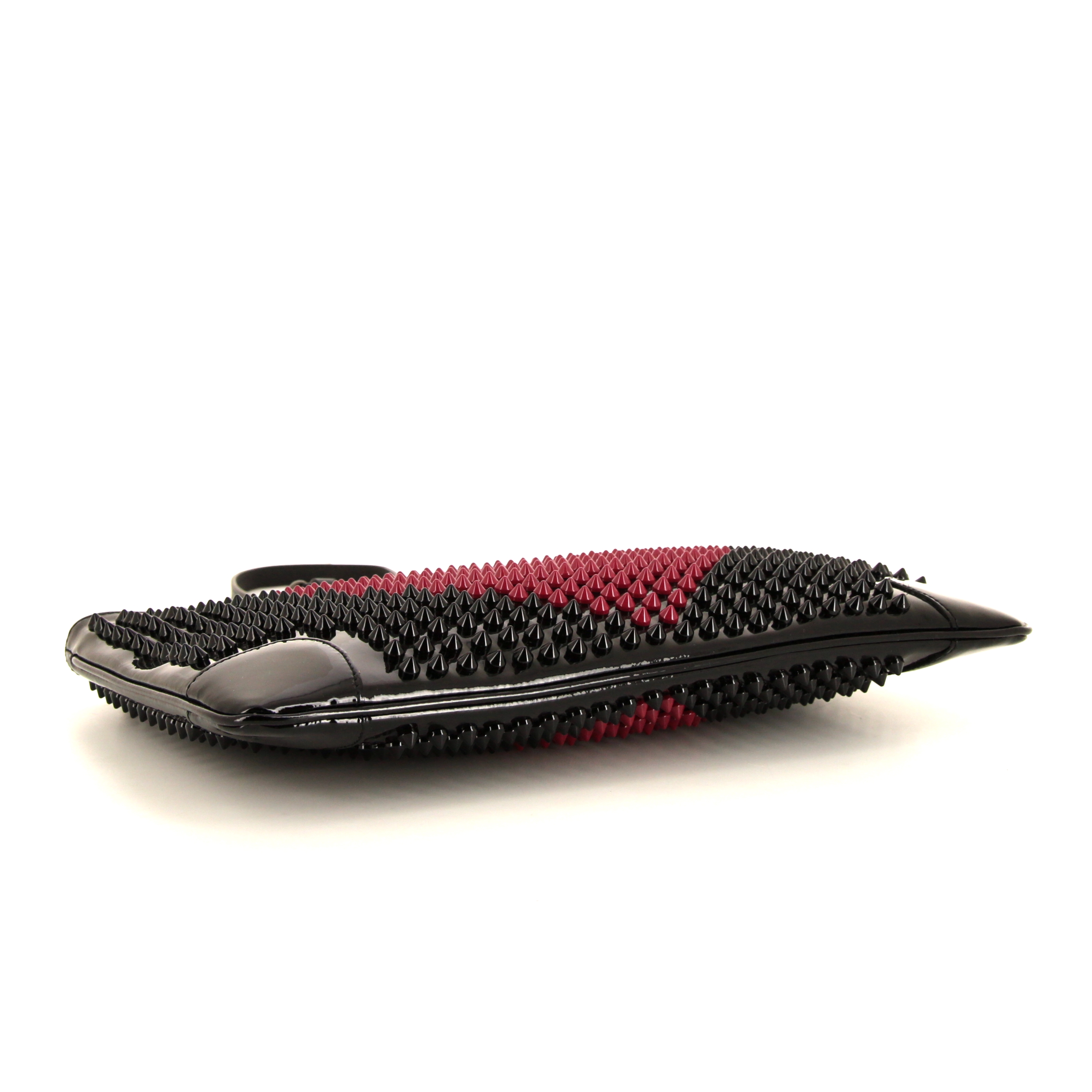 Christian Louboutin Loubiposh shoulder bag in black leather - Detail D4