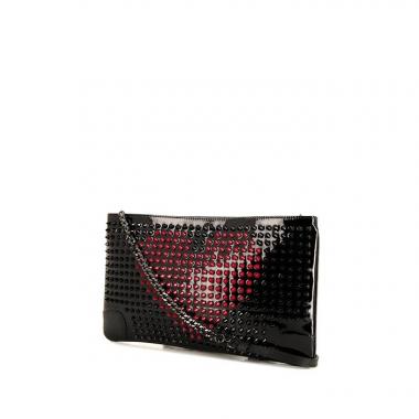 Christian Louboutin Rubiposh Clutch Bag Spike Black