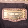 Miu Miu Matelassé bag in brown quilted leather - Detail D4 thumbnail