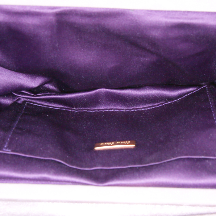 Bolso Miu Miu Matelassé en cuero acolchado gris - Detail D3
