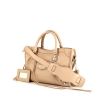 Balenciaga Classic Metallic Edge handbag in beige leather - 00pp thumbnail