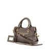 Balenciaga Classic Metallic Edge mini handbag in grey leather - 00pp thumbnail
