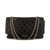 Chanel 2.55 shoulder bag in black quilted leather - 360 thumbnail
