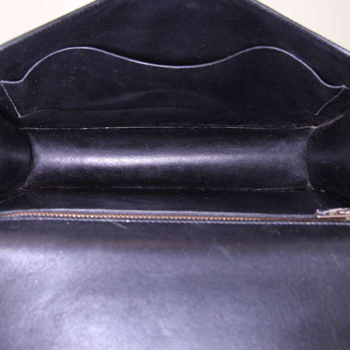 Borsa Hermes Constance in pelle box nera - Detail D3