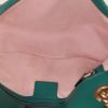 Borsa a tracolla Gucci GG Marmont modello piccolo in pelle trapuntata verde con decori geometrici - Detail D3 thumbnail