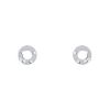 Dinh Van Cible small earrings in white gold and diamonds - 00pp thumbnail