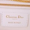 Sac cabas Dior Lady Dior grand modèle en cuir tressé blanc - Detail D4 thumbnail