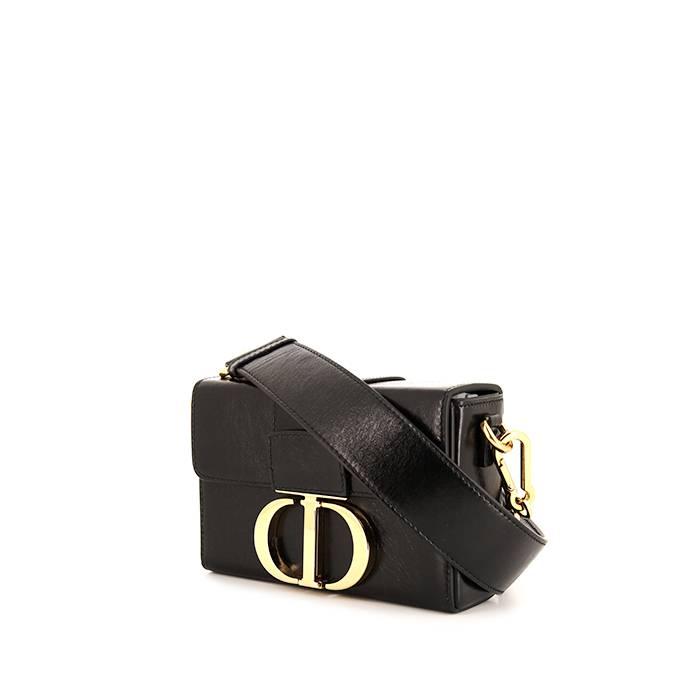 Dior 30 Montaigne Black Box Calfskin Crossbody Bag (Shoulder