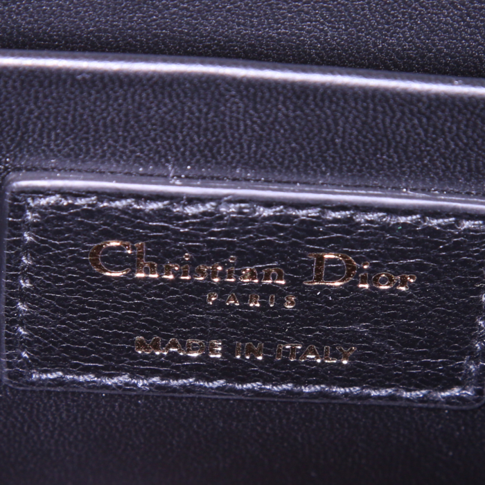 Borsa a tracolla Dior 30 Montaigne in pelle nera - Detail D3