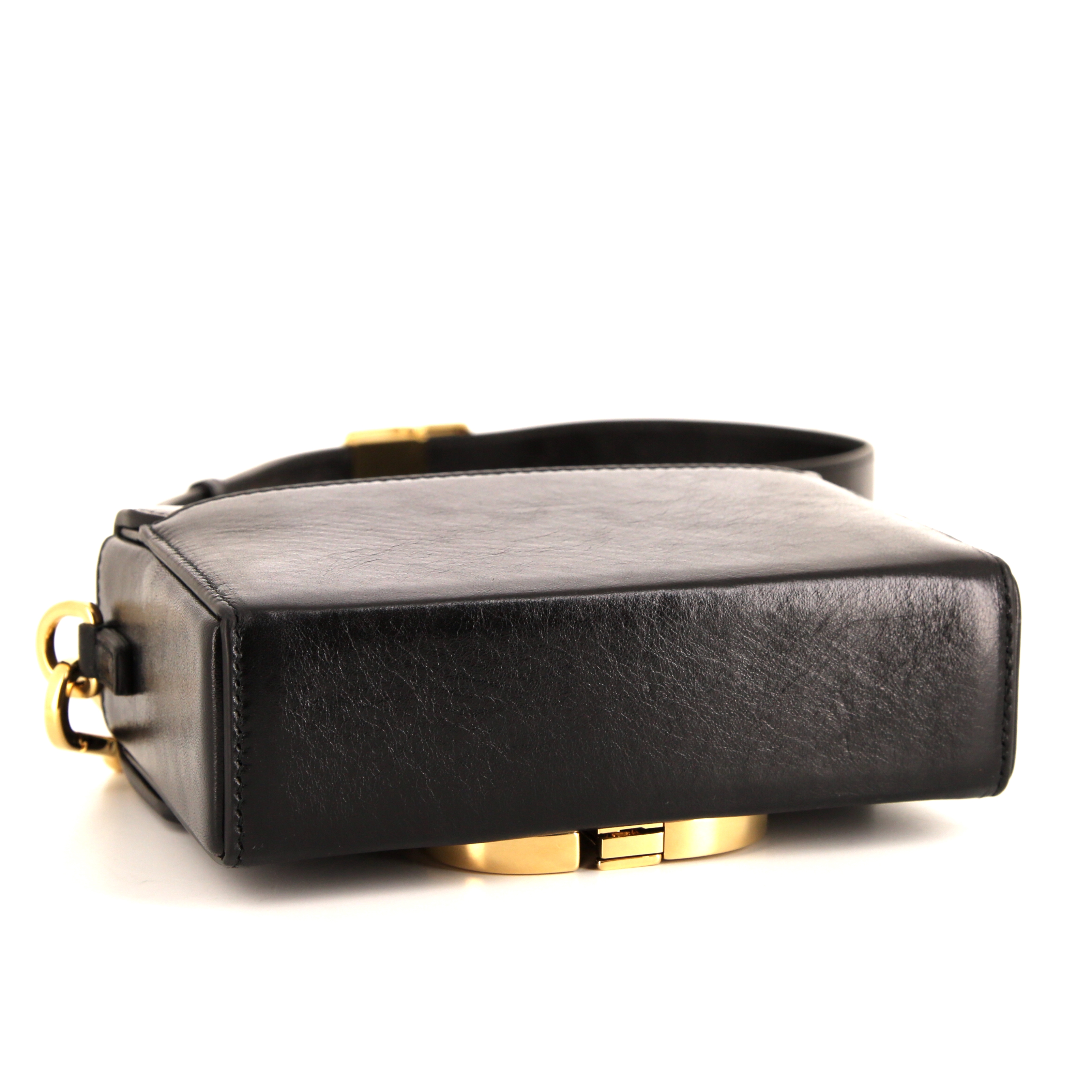 Borsa a tracolla Dior 30 Montaigne in pelle nera - Detail D4