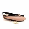 Bolsito-cinturón Dior Saddle en cuero beige rosado - Detail D4 thumbnail