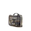 Chanel Vanity vanity case in multicolor tweed and blue python - 00pp thumbnail